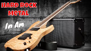 Hard Rock Metal Ballad  Guitar Backing Track in Am [upl. by Mistrot]