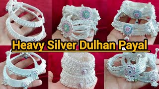 Latest Silver Daily Use Anklets Designs With Price  New silver payal designs with weight amp price [upl. by Decima908]