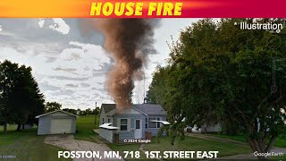 Friday House Fire In Fosston Minnesota [upl. by Cairns]