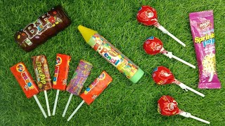 🍭Learn Colors with Lollipops and Sweets  Bright ASMR Yummy Rainbow Lollipops ASMR50M [upl. by Aeslek]