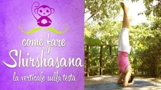 Yoga Come fare la verticale sulla testa  Shirshasana [upl. by Noivert]