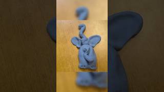 Such easy elephant made with clay art diy foryou [upl. by Trstram731]