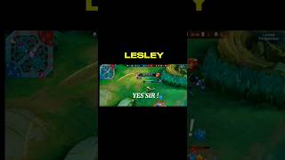 MLBB  Lesley know Her target lock 😮💀  Lesley gameplay highlights mlbb lesley shorts [upl. by Mccready439]