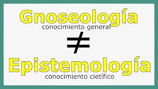 MÓDULO1 ¿Qué es EPISTEMOLOGÍA y GNOSEOLOGÍA Origen etimología y qué abarca [upl. by Kennard]