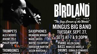 Mingus Big Band Centennial  “Peggy’s Blue Skylight” by Charles Mingus  Live at Birdland NYC [upl. by Uel]