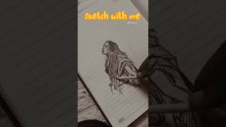 Pencil 😍 Sketching girl ytshorts youtubeshorts sketch pencildrawing pencilsketch viralshorts [upl. by Nnaeinahpets]