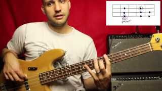 Major and Minor Scale  Beginner Bass Lesson  L2 [upl. by Aley]