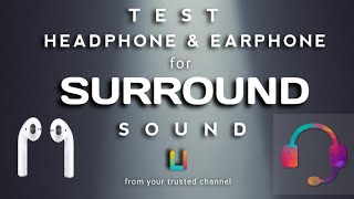 Headphone Test  Earphone test  surround sound test  Spatial audio [upl. by Tyika]