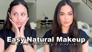 Easy Minimal Makeup No Foundation Only Using 6 Products  Christen Dominique [upl. by Attenborough]