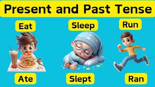 50 Essential Present and Past Tense Verbs Examples  Verbs Vocabulary for Kids [upl. by Gabriello]