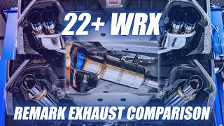 REMARK  2022 WRX CatBack Exhaust Comparison [upl. by Truscott]