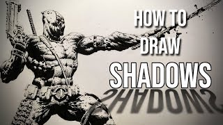 How to Draw Shadows  How to Shade an Entire Figure Easy Step by Step Drawing Tutorial [upl. by Llebyram]