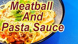 Meatballs and Pasta Sauce made easy at home [upl. by Anilat]