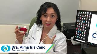 Uso correcto del inhalador  Asma y EPOC  Dra Alma Iris Cano Neumóloga  Clínica Cerya [upl. by Kramnhoj675]