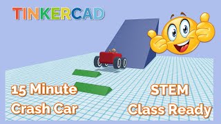 Make a Tinkercad Sim Lab Crash Car Test Seat Belts amp MORE in Minutes [upl. by Anayk454]