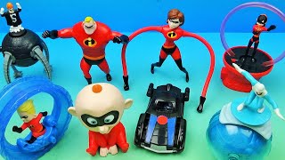 Revisit  2004 THE INCREDIBLES set of 8 McDONALDS HAPPY MEAL MOVIE COLLECTIBLES VIDEO REVIEW [upl. by Pickens268]