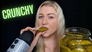 ASMR🥒 EATING PICKLES  CRUNCHY EATING SOUNDS [upl. by Arbe]