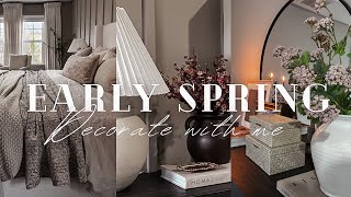 Decorate with me  Bedroom Refresh  Early Spring decor 2024 [upl. by Cida]