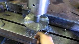 Beginning to use the slitting saw [upl. by Hershell38]