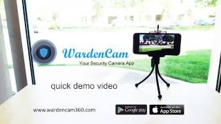 WardenCam Quick Demo  Your security camera app [upl. by Airun]