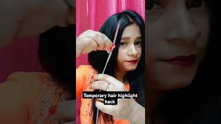 Temporary hair colour highlight viralvideo youtubeshorts trending [upl. by Elwin]