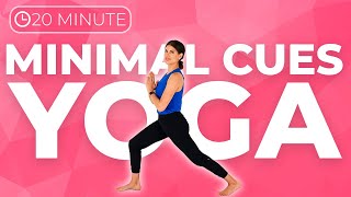 20 minute Power Vinyasa Yoga Flow  MINIMAL CUES Yoga [upl. by Radbun]