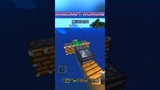 MINECRAFT WORKING BOAT ⛵ IN BUILDminecrafttrendingrapmusicshortsviralshort [upl. by Aetnahc493]