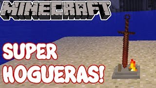 Minecraft 112 MOD SUPER HOGUERAS Bonfires Mod Español [upl. by Gretchen]