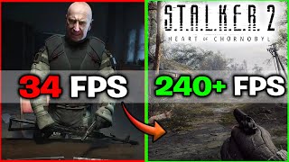 STALKER 2 Heart of Chornobyl How To Get More FPS amp Boost FPS PCLAPTOP Best Settings [upl. by Hgielrebmik]