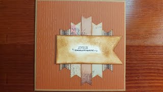 Tuto Carte plutôt masculine scrapbooking carte [upl. by Charmian]