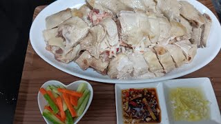 HAINAN CHICKEN RICE NASI AYAM HAINAN [upl. by Ekal]