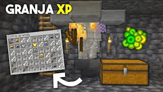 COMO HACER una GRANJA DE XP en MINECRAFT BEDROCK 120  Con Mob Spawner [upl. by Enywad]