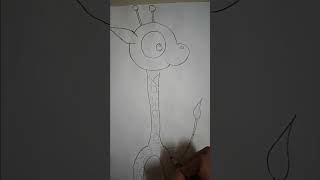 Cute Giraffe cartoon drawingshorts viralshorts [upl. by Lipfert]