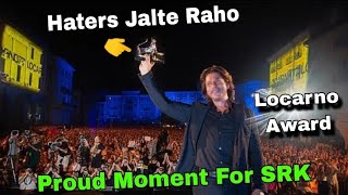 SRK Receive Locarno Award At Locarno Film festival 2024 Proud moment for SRK amp Fans [upl. by Pren475]