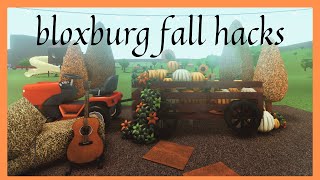 BLOXBURG FALLAUTUMN PUMPKIN TRAILER BUILD HACKROBLOX [upl. by Euhc749]