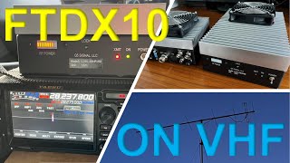 Yaesu FTDX10 on VHF amp UHF [upl. by Gnilhsa]