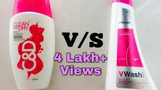 Clean amp Dry Daily Intimate Wash VS V Wash ProductReview [upl. by Hessney693]