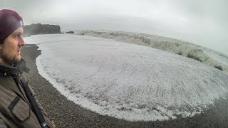 SNEAKER WAVE HITS ME IN ICELAND [upl. by Aamsa620]