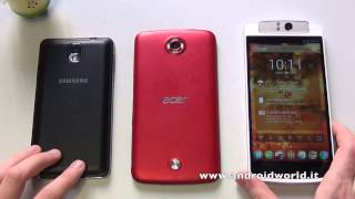 Confronto phablet Samsung Galaxy Note 3 vs Acer Liquid S2 vs Oppo N1 [upl. by Bergmans726]