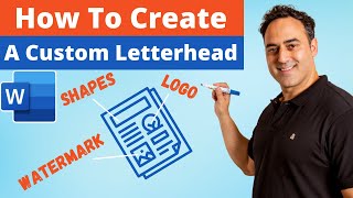 Word Tutorial How to Make a Custom Letterhead in Microsoft Word 365 [upl. by Langer]