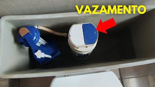 CAIXA ACOPLADA VAZANDO DENTRO DO VASO COMO RESOLVER passo a passo [upl. by Aksoyn]