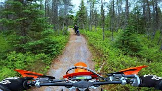 Nice Single Track KTM 300 amp YZ 250 dirtbike 2strokelife ktm300 yz250 [upl. by Ennylcaj79]