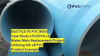 Ductile DIPRA vs PVC UniBell  Comparison Analysis of 202324 Mid West Bid Results  Evolution [upl. by Rehpotsyrk]