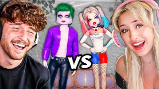 Halloween Costume BATTLE vs CAYLUS in Dress to Impress [upl. by Ellesig921]