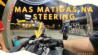 MATRIS CARBON STEERING DAMPER STABILIZER FOR CFMOTO 450SR REVIEW  NEW MIC  DARKYMOTO S1E5 [upl. by Salomi665]