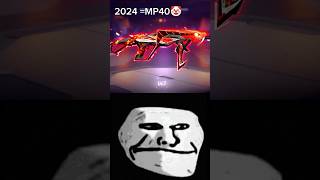 2024 KE MP40🤡 VS 2018MP40☠️ freefire shorts trending viralshort freefiremax [upl. by Camroc]