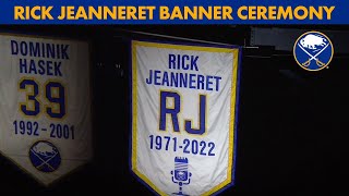 Rick Jeanneret Banner Ceremony  Buffalo Sabres [upl. by Kreindler47]