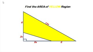 Junior Geometry Problem  Can You Find the Yellow Area [upl. by Nairoc]