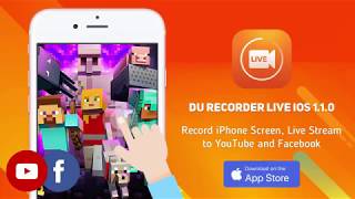 Record iPhone Screen Live Stream iPhone Screen to YouTube amp Facebook  DU Recorder IOS Update [upl. by Irmine653]