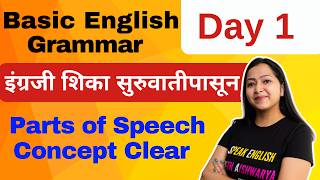 Basics Of English  English Grammar Course  Class 1  Best Explanation  Aishwarya Patekar [upl. by Nnylram]